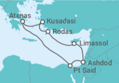 Itinerario del Crucero A través de tres continentes - Celestyal Cruises