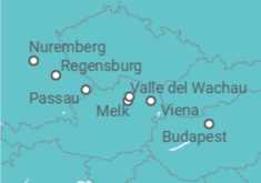 Itinerario del Crucero Desde Nuremberg (Alemania) a Budapest (Hungría) - AmaWaterways