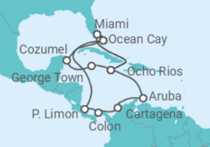 Itinerario del Crucero Jamaica, Islas Caimán, México, Estados Unidos (EE.UU.), Aruba, Colombia, Panamá, Costa Rica TI - MSC Cruceros