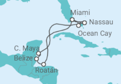 Itinerario del Crucero Bahamas, Estados Unidos (EE.UU.), Honduras, Belice - MSC Cruceros