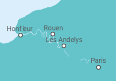 Itinerario del Crucero Navidad en París y el valle del Sena - CroisiEurope