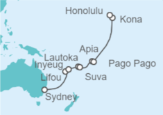 Itinerario del Crucero De Sidney a Honolulu - Celebrity Cruises