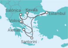 Itinerario del Crucero Egeo Ecléctico - Celestyal Cruises