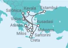 Itinerario del Crucero Turquía, Grecia - Celestyal Cruises