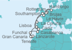 Itinerario del Crucero Islas Canarias TI - MSC Cruceros