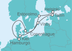 Itinerario del Crucero Escapada Báltica - Cunard