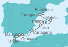 Itinerario del Crucero España - Seadream Yacht Club