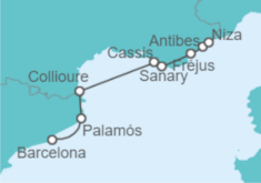 Itinerario del Crucero España - Seadream Yacht Club