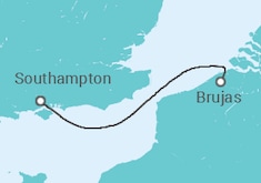 Itinerario del Crucero Mini Crucero: Canal de la Mancha - Cunard
