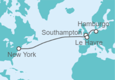 Itinerario del Crucero De Hamburgo a Nueva York - Cunard