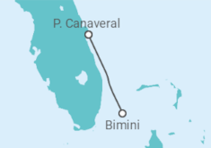 Itinerario del Crucero De Cabo Cañaveral a Bimini  - Carnival Cruise Line