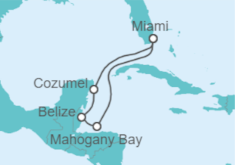 Itinerario del Crucero México y Belice - Carnival Cruise Line