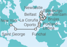 Itinerario del Crucero Desde Amsterdam (Holanda) a Nueva York - Oceania Cruises