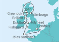 Itinerario del Crucero Irlanda - WindStar Cruises