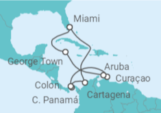 Itinerario del Crucero Sur del Caribe y Canal de Panamá - Celebrity Cruises