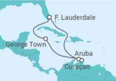 Itinerario del Crucero Islas Caimán, Aruba y Curaçao - Celebrity Cruises