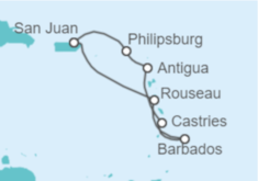 Itinerario del Crucero Caribe Sur - Celebrity Cruises