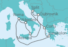 Itinerario del Crucero Islas Griegas, Italia y Croacia - Celebrity Cruises