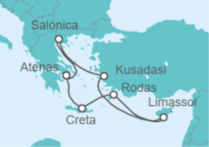 Itinerario del Crucero Islas Griegas, Turquía y Chipre  - Celebrity Cruises