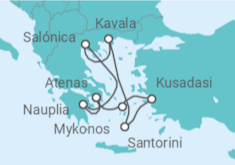 Itinerario del Crucero Islas Griegas y Turquia - Celebrity Cruises