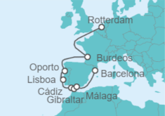 Itinerario del Crucero Francia, España, Portugal - Celebrity Cruises