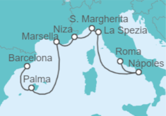 Itinerario del Crucero Riviera italiana y Francia - Celebrity Cruises