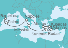 Itinerario del Crucero Islas Griegas, Italia y Turquía - Celebrity Cruises