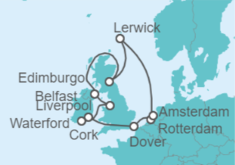 Itinerario del Crucero Islas Británicas - Celebrity Cruises