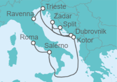 Itinerario del Crucero Lo mejor de Italia y Croacia - Celebrity Cruises