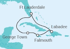 Itinerario del Crucero Islas Caimán, Jamaica - Royal Caribbean