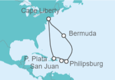 Itinerario del Crucero Bermudas, Saint Maarten, Puerto Rico - Royal Caribbean