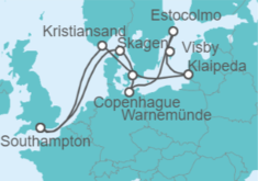 Itinerario del Crucero Capitales Bálticas - Princess Cruises