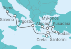 Itinerario del Crucero Islas Griegas - Princess Cruises