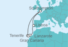 Itinerario del Crucero Islas Canarias - Princess Cruises