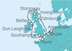 Itinerario del Crucero Islas Británicas: Irlanda y Escocia - NCL Norwegian Cruise Line