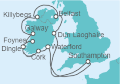 Itinerario del Crucero Irlanda: Belfast, Dublín, Cork y Galway - NCL Norwegian Cruise Line