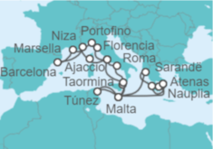 Itinerario del Crucero Magia del Mediterráneo - Holland America Line