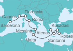 Itinerario del Crucero Odisea en el Mediterráneo - Holland America Line