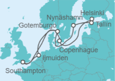 Itinerario del Crucero Helsinki y Copenhague - NCL Norwegian Cruise Line