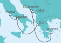 Itinerario del Crucero Gemas del Adriático - Holland America Line