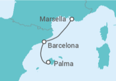 Itinerario del Crucero España TI - MSC Cruceros