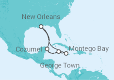 Itinerario del Crucero Caribe Occidental - Carnival Cruise Line