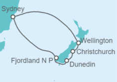 Itinerario del Crucero Nueva Zelanda - Carnival Cruise Line