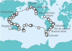 Itinerario del Crucero Vuelta al mundo - Regent Seven Seas