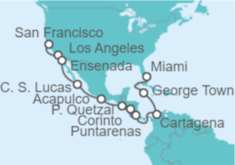 Itinerario del Crucero De San Francisco a Miami  - Regent Seven Seas