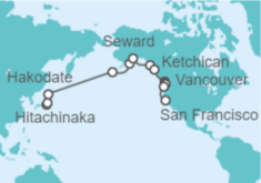 Itinerario del Crucero De Tokio a San Francisco  - Regent Seven Seas