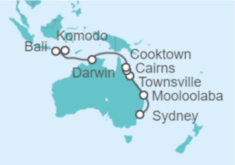 Itinerario del Crucero Australia - Regent Seven Seas