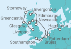 Itinerario del Crucero Islas Británicas - Explora Journeys