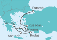 Itinerario del Crucero Grecia y Turquia - NCL Norwegian Cruise Line