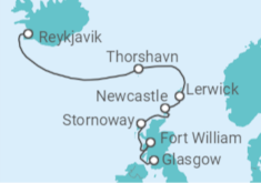 Itinerario del Crucero De Escocia a Islandia - Explora Journeys